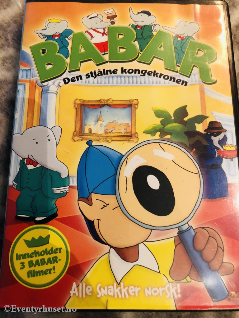 Babar. 1989. Den Stjålne Kongekronen. Dvd. Dvd