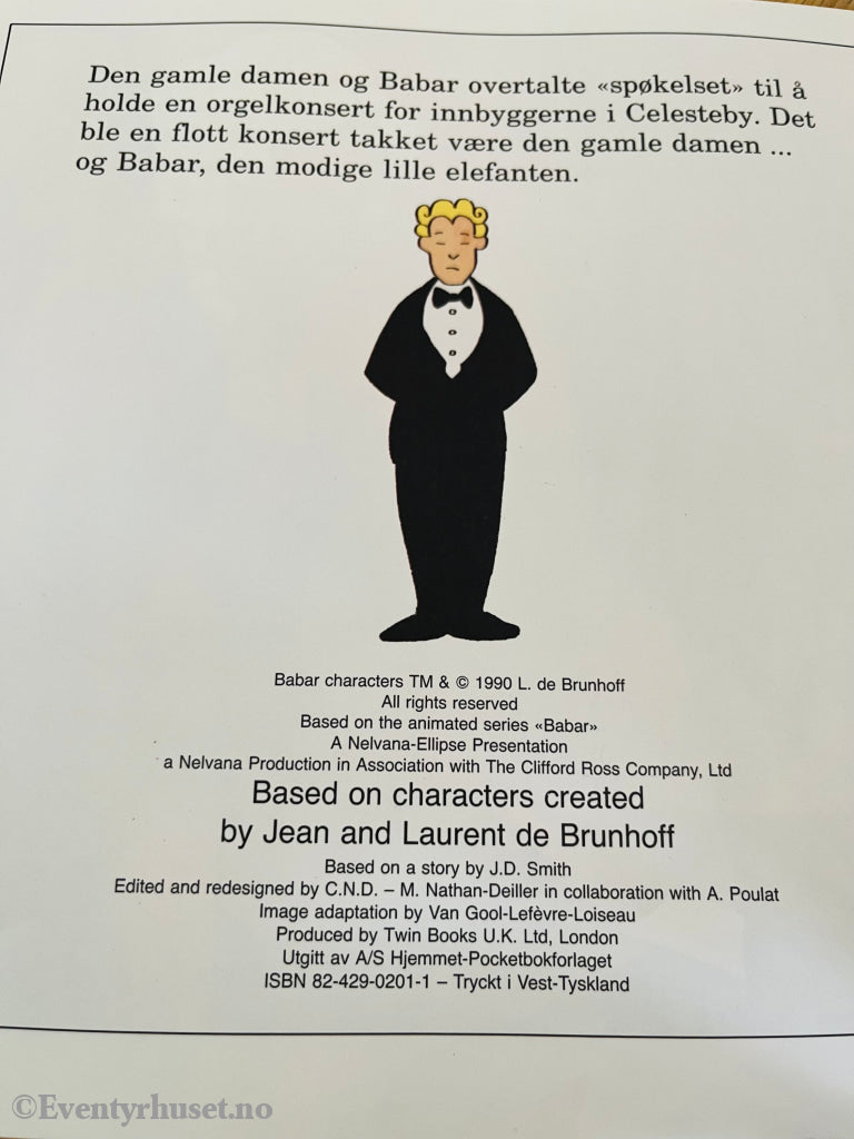 Babar - Det Snille Spøkelset. 1990. Hefte