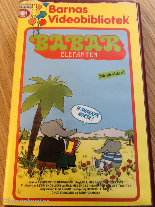 Babar Elefanten. 1988. Vhs Big Box.