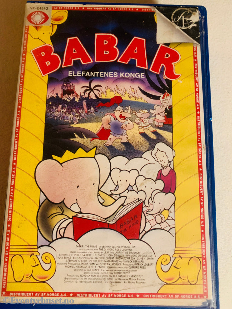 Babar - Elefantenes Konge. 1988. Vhs Big Box. Box