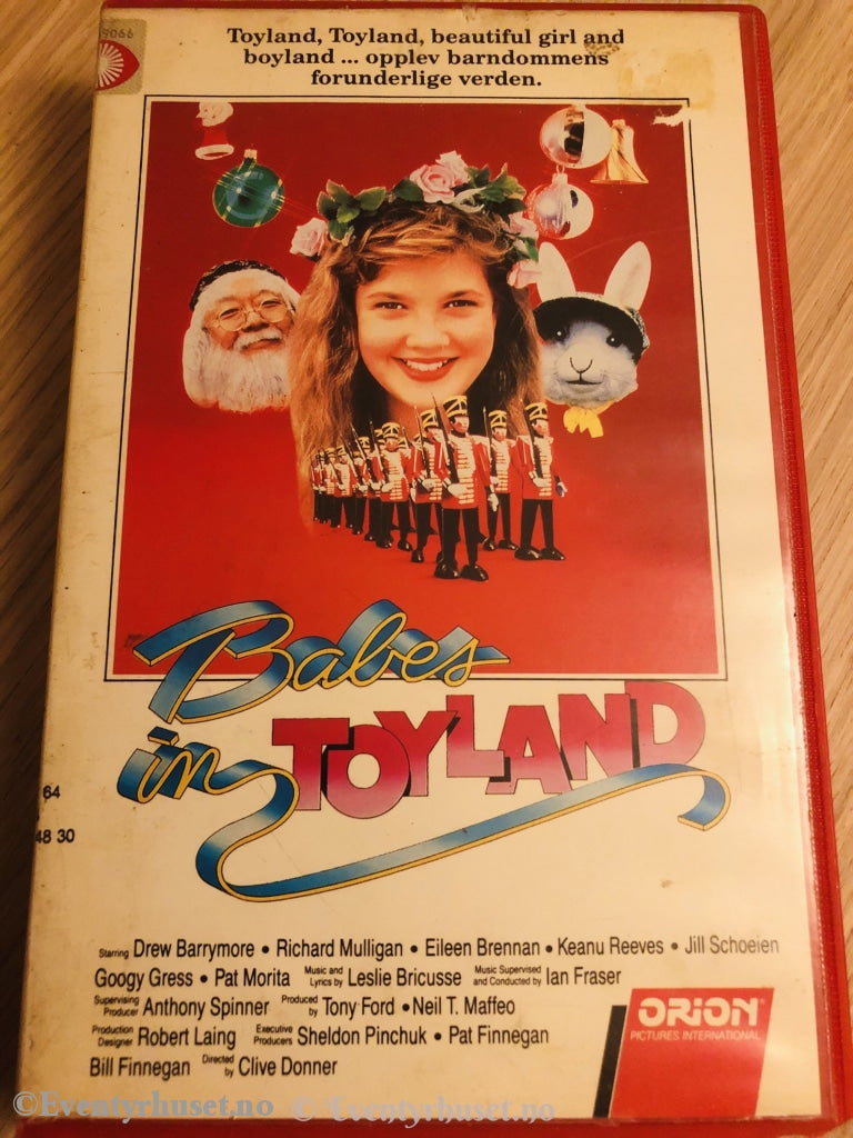 Babes In Toyland. Med Drew Barrymore. 1986. Vhs Big Box.
