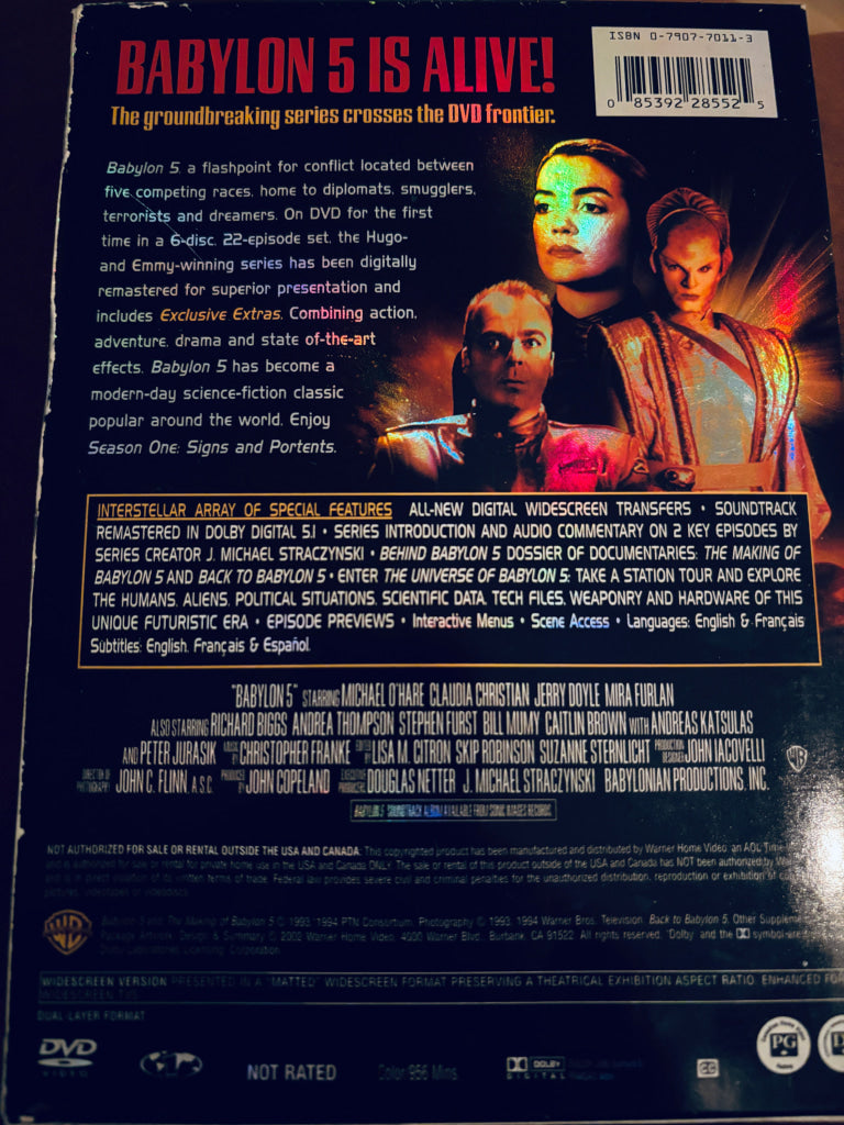 Babylon 5 The Complete First Season Signs and Portents. DVD samleboks.