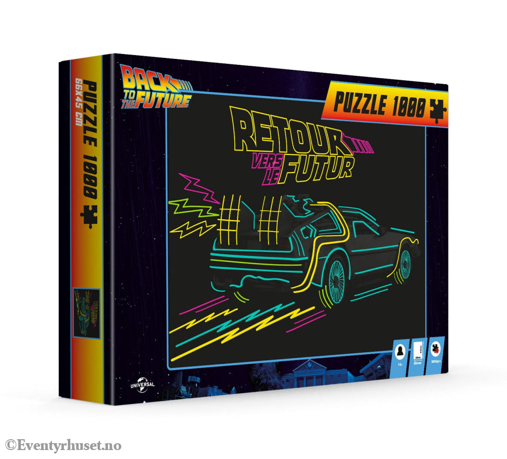 Back to the Future 1000-piece puzzle Retour Vers Le Futur. Mint In Sealed Box (MISB)! Puslespill