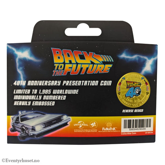 Back To The Future Collectable Coin 40th Anniversary Limited Edition Collectibles
