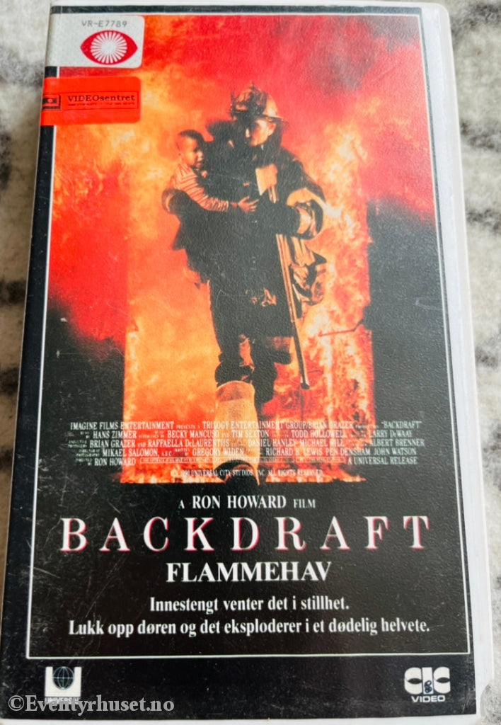 Backdraft - Flammehav. 1990. Vhs Fra Utleie.