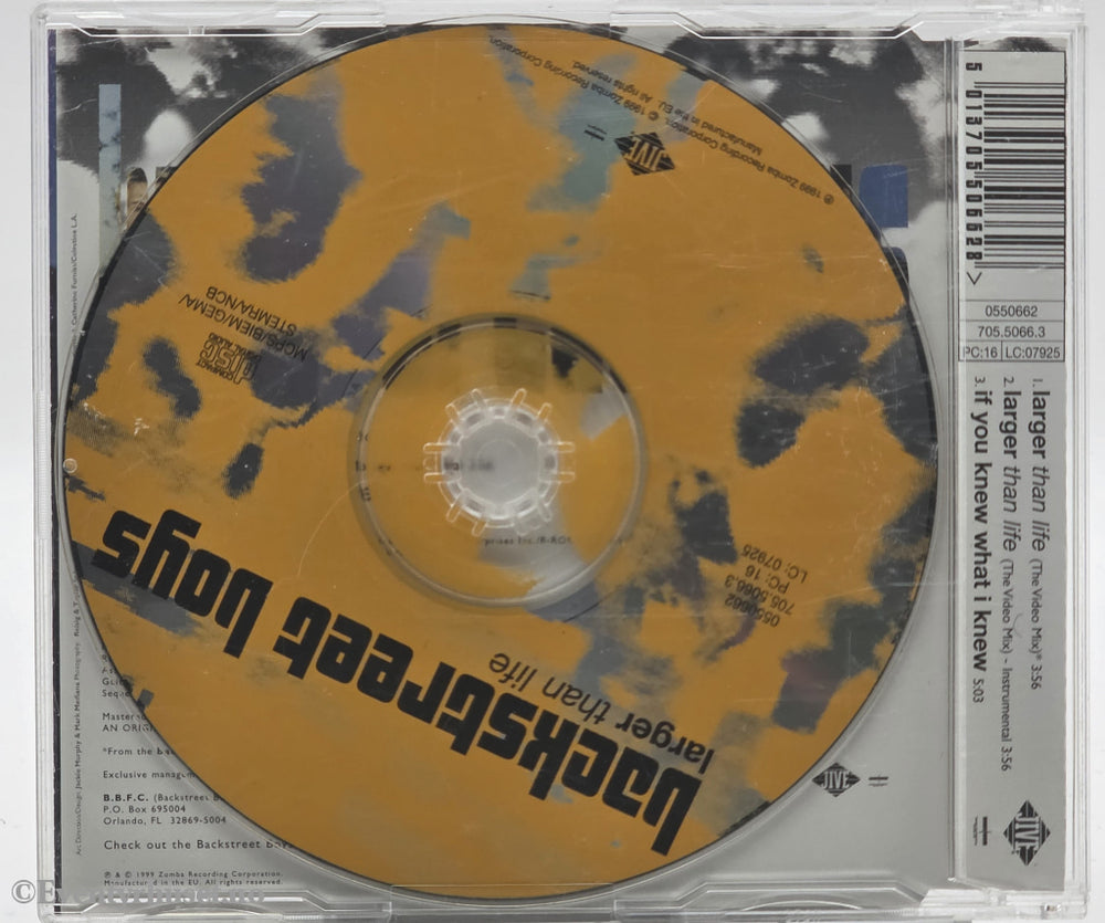 Backstreet Boys. 1999. Larger Than Life. CD singel