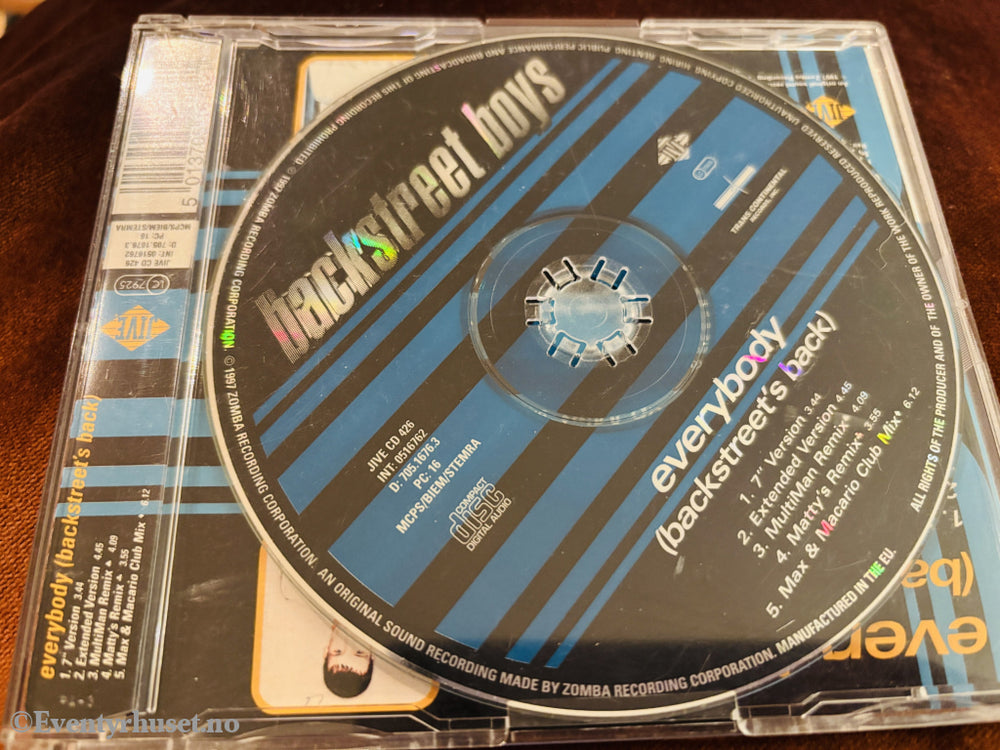 Backstreet Boys - Everybody (Backstreet’s Back). 1997. CD.
