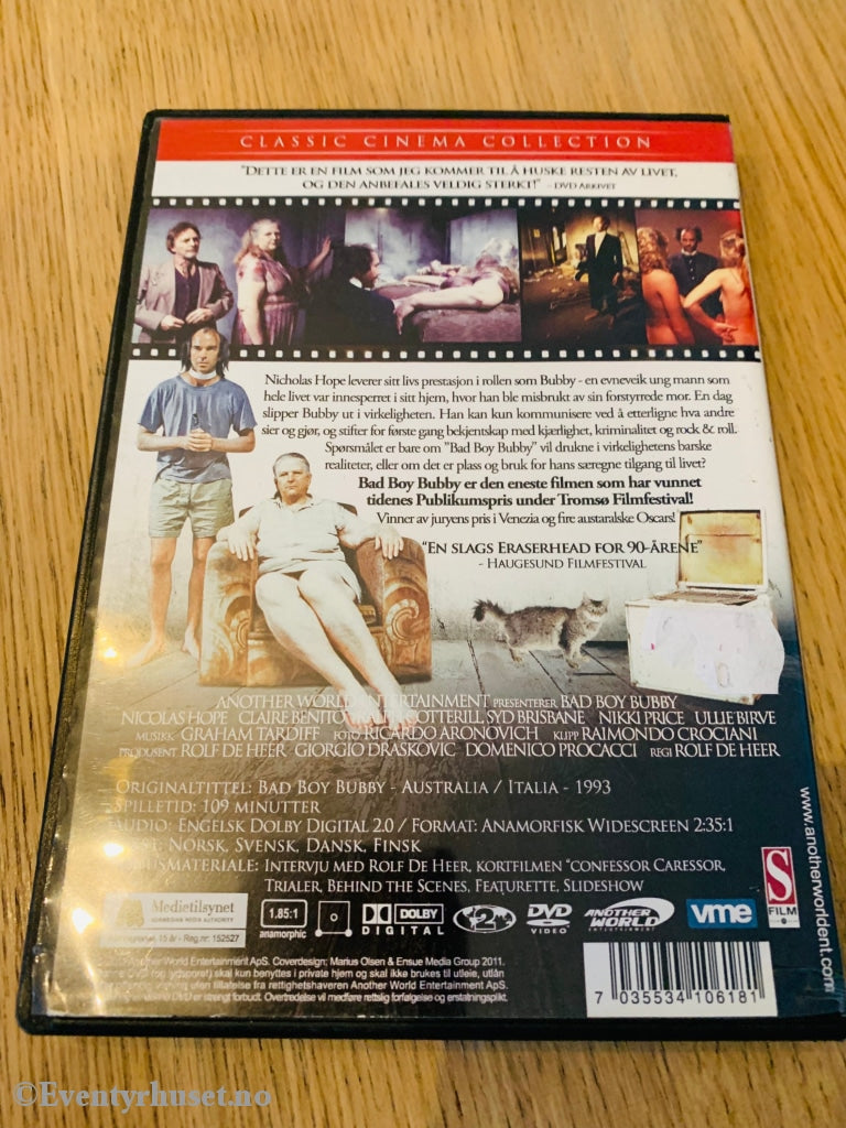 Bad Boy Bubby. 1993. Dvd. Dvd