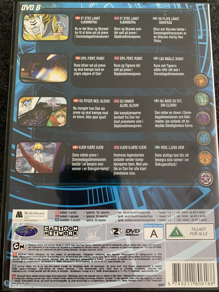 Bakugan 8. Dvd. Dvd