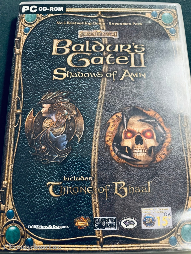 Baldurs Gate Ii. Shadows Of Amn. Pc-Spill. Pc Spill