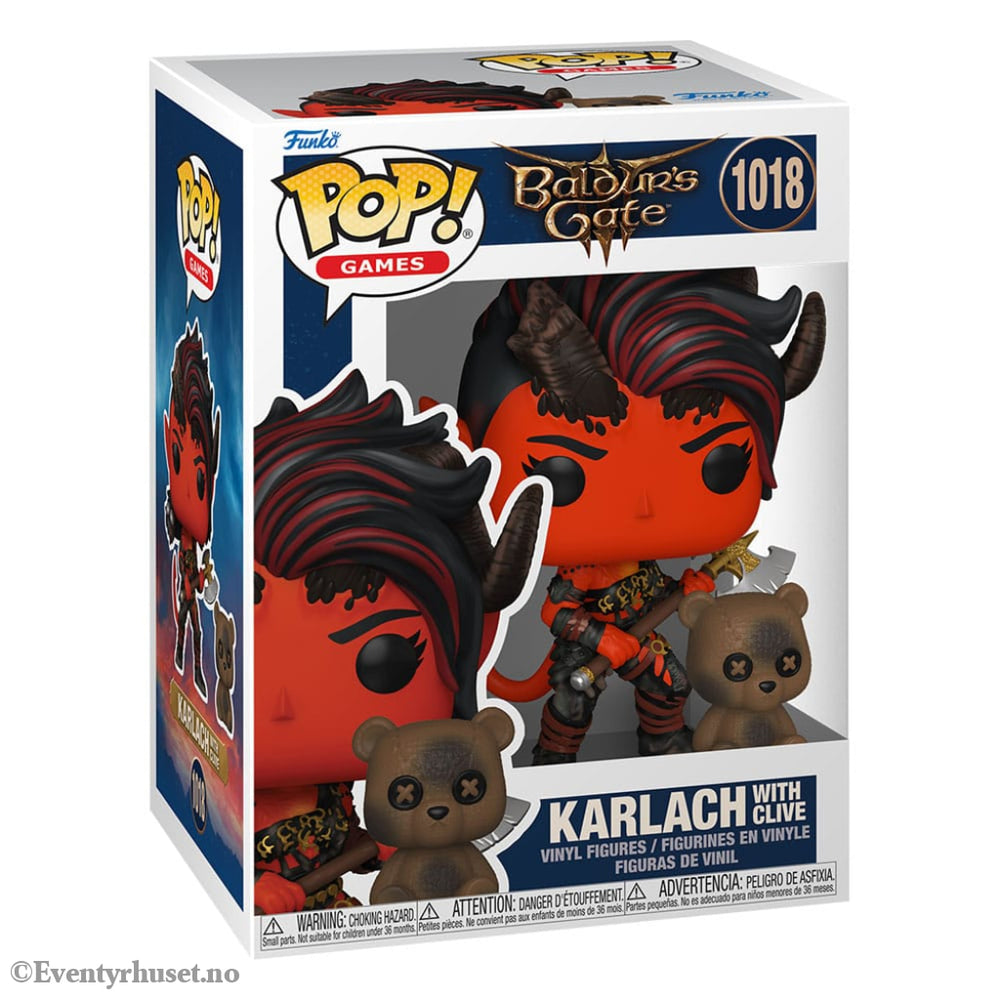 Baldur’s Gate POP! & Buddy Vinyl Figure Karlach & Clive 9 cm Collectibles
