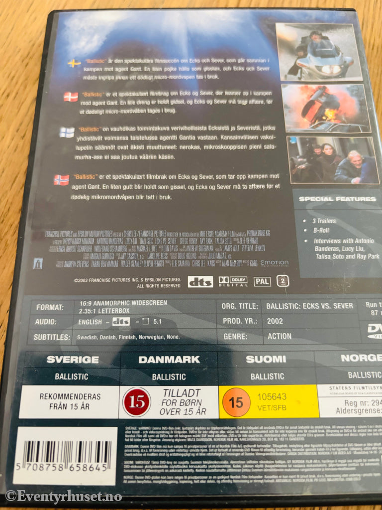 Ballistic. DVD.