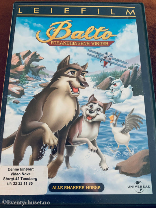 Balto - Forandringens Vinger. Dvd Leiefilm.