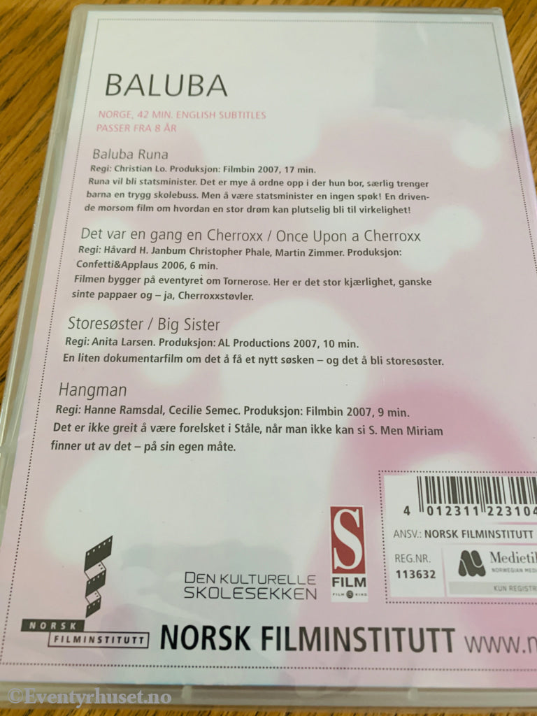 Baluba – Fire kule norske kortfilmer for barn . 2007 . DVD. Ny i plast!