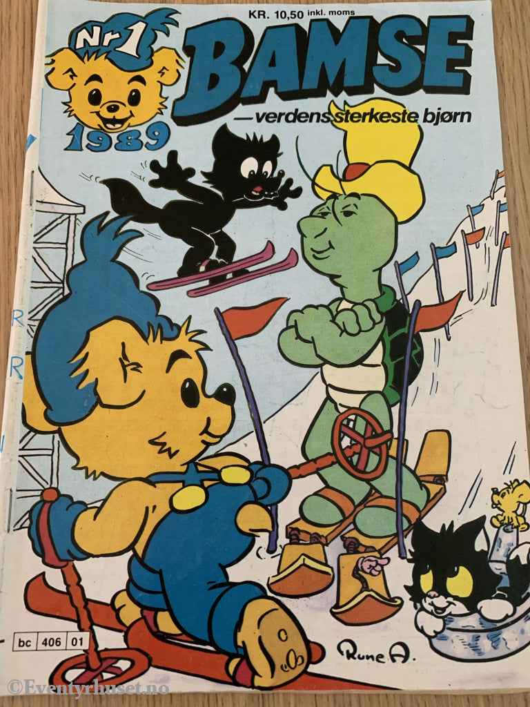 Bamse. 01/1989. Tegneserieblad