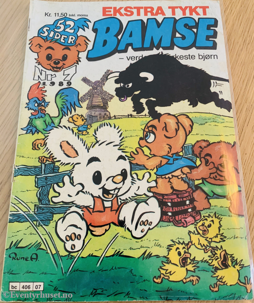 Bamse. 07/1989. Tegneserieblad