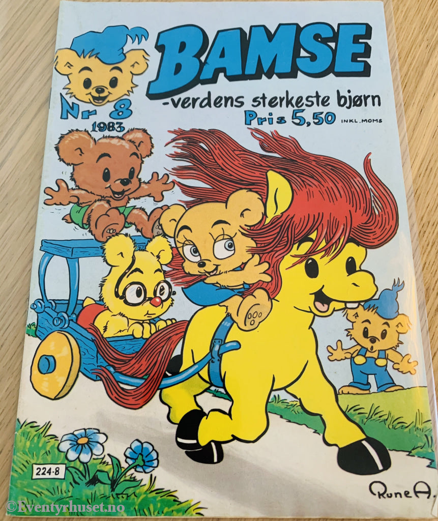 Bamse. 08/1983. Tegneserieblad