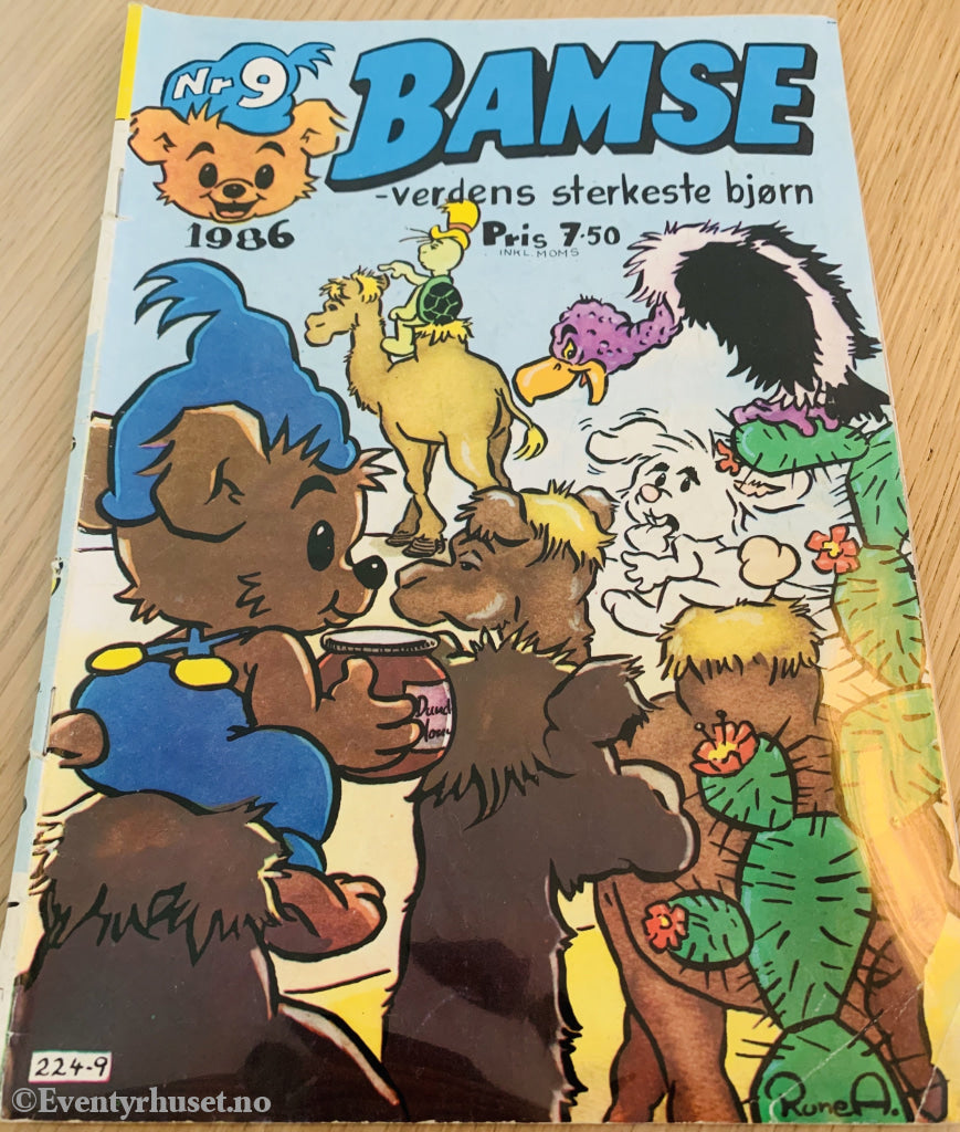 Bamse. 09/1986. Tegneserieblad