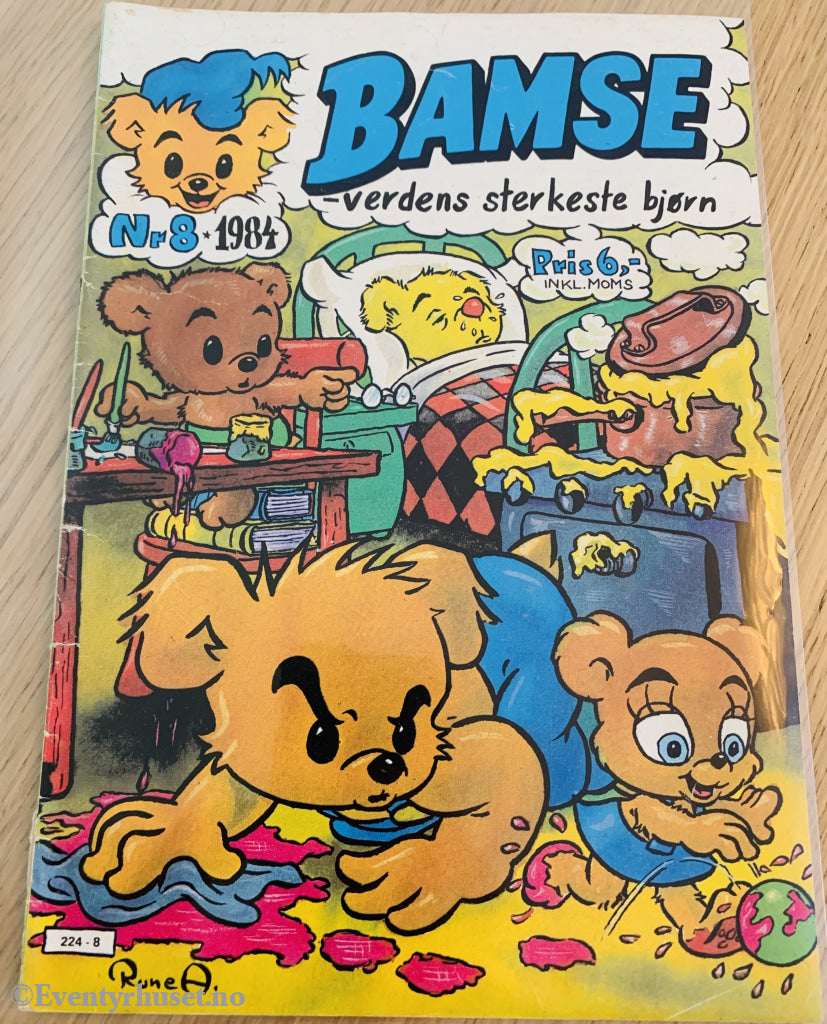 Bamse. 08/1984. Tegneserieblad