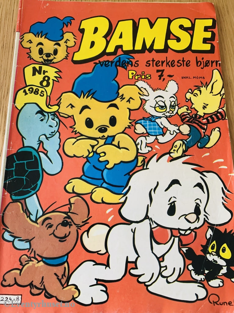 Bamse. 1985/08. Tegneserieblad