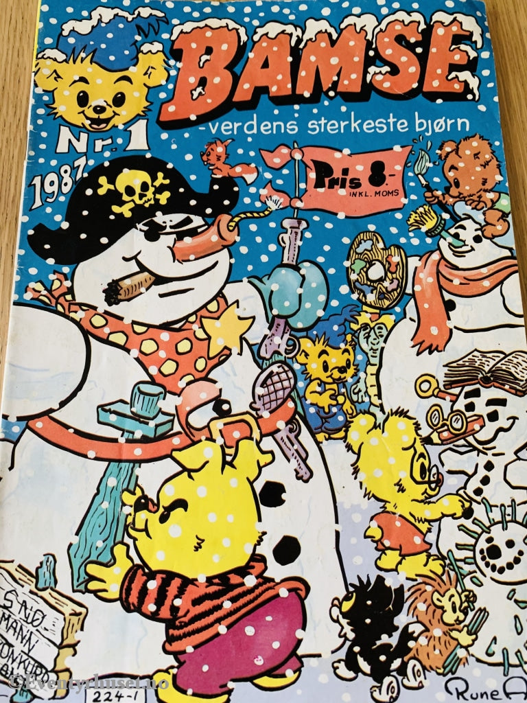 Bamse. 1987/01. Tegneserieblad