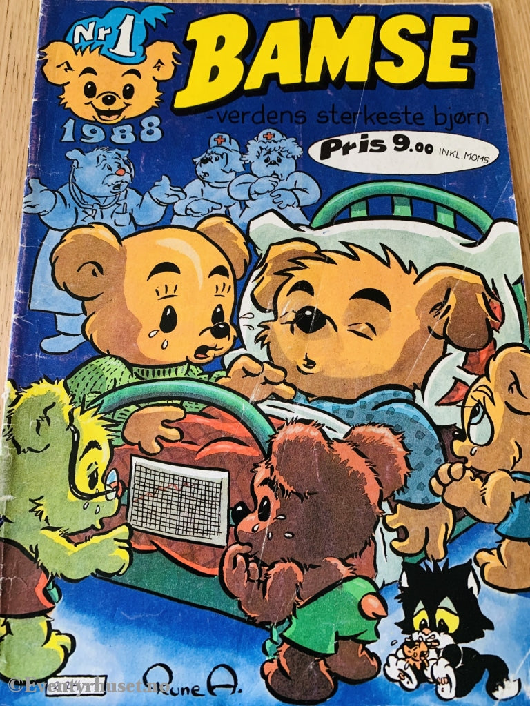 Bamse. 1988/01. Tegneserieblad