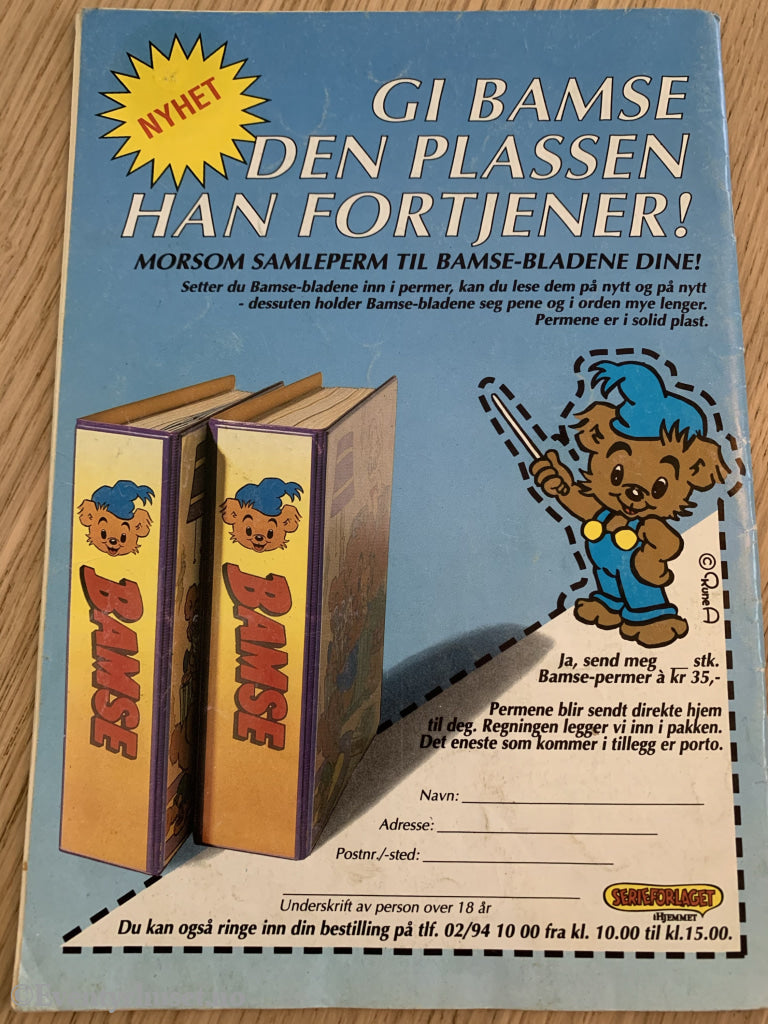 Bamse. 10/1991. Tegneserieblad