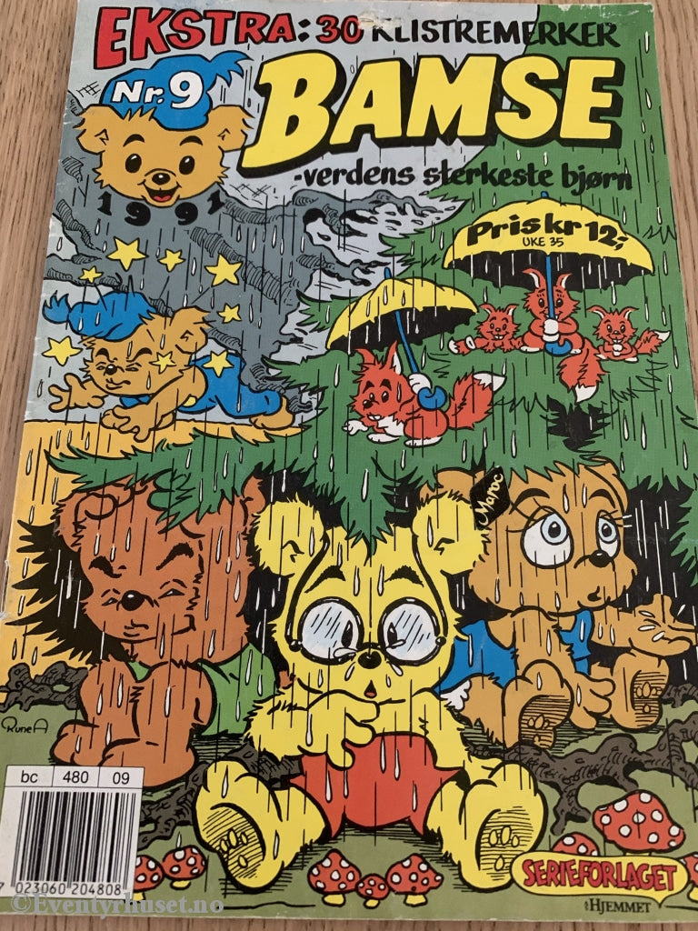 Bamse. 1991/09. Tegneserieblad