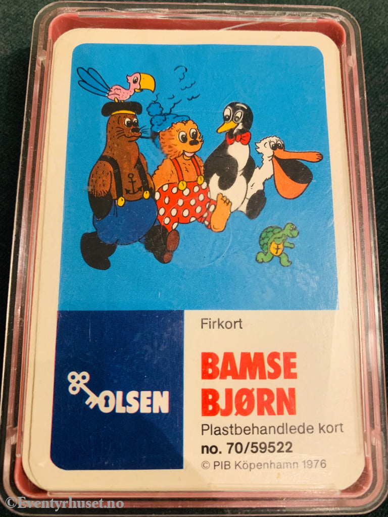 Bamse Bjørn. Kortstokk/Kortspill. Brettspill