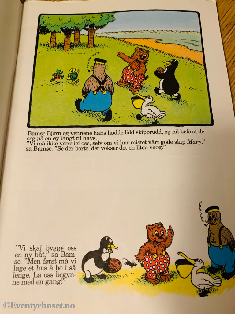 Bamse Bjørn På Skilpaddeøya. 1973/90. Tegneserieblad