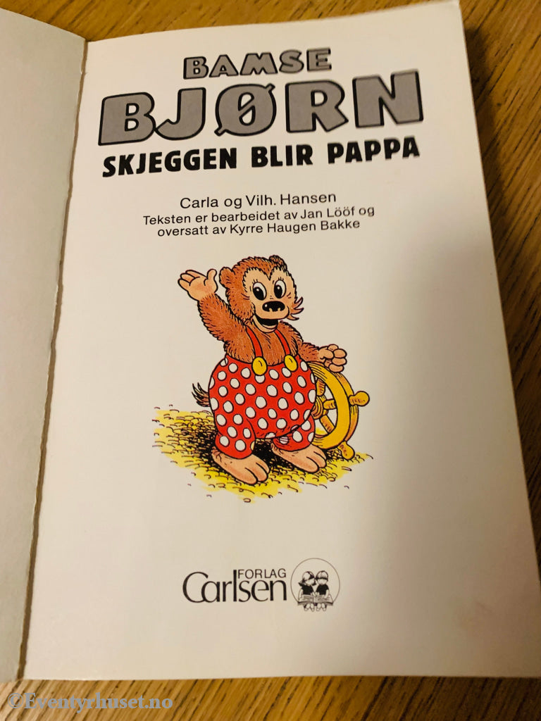 Bamse Bjørn - Skjeggen Blir Pappa. 1990. Tegneserieblad