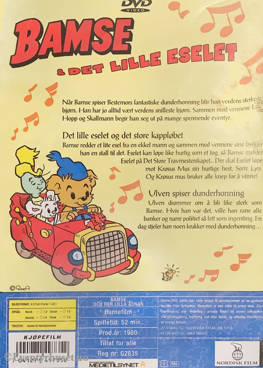 Bamse & Det Lille Eselet. 1980. Dvd. Dvd