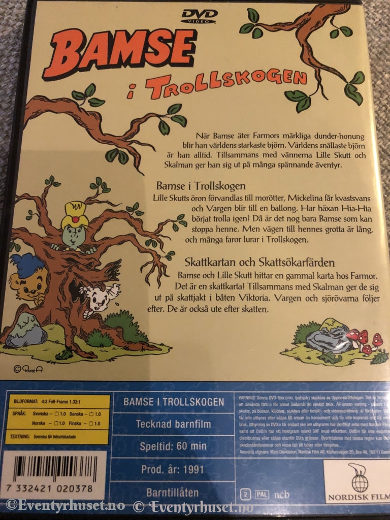 Bamse I Trollskogen. 1991. Dvd. Dvd