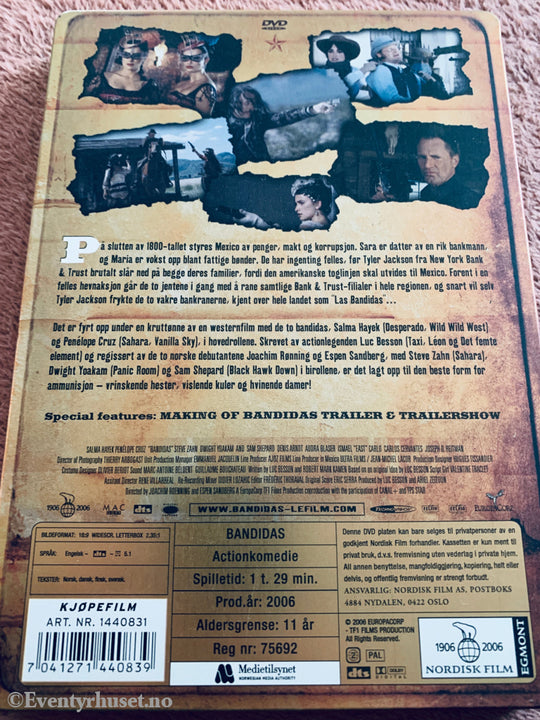 Bandidas (2006). DVD steelbox.