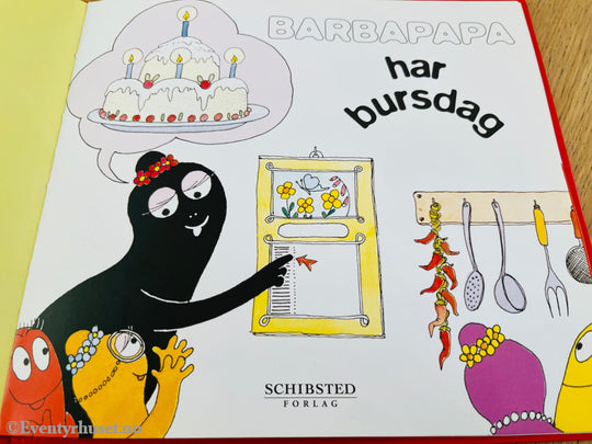 Barbapappa Har Bursdag. 1974/09. Bok. Fortelling