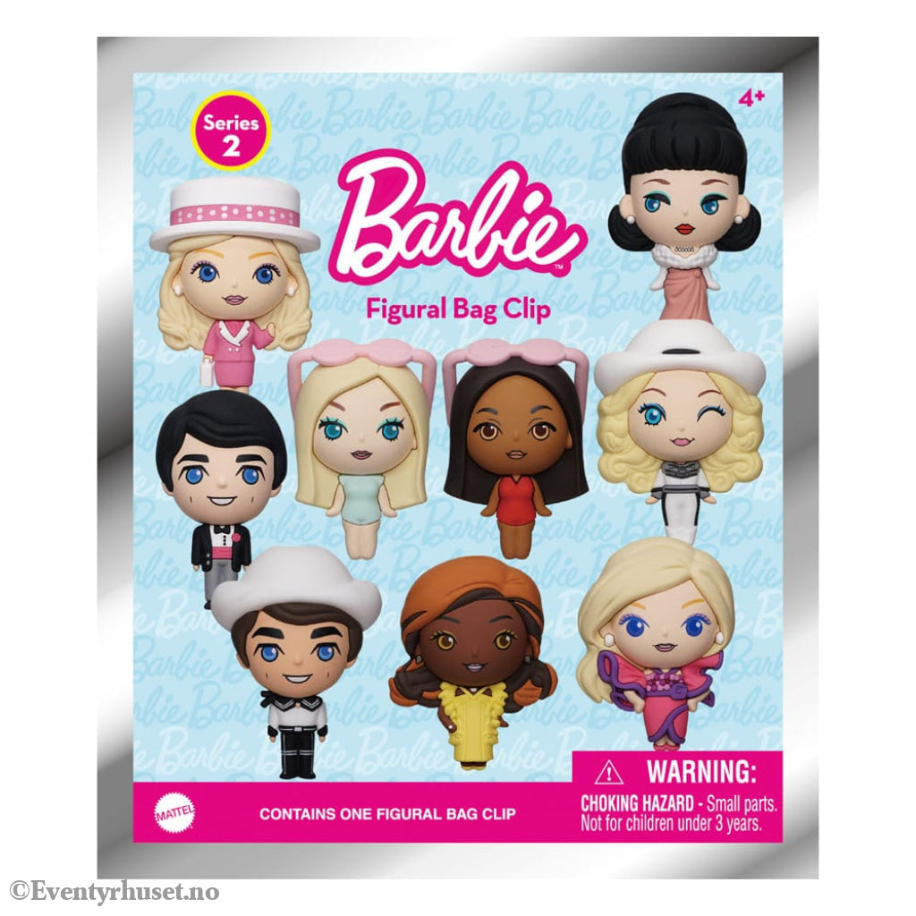 Barbie 3D Foam Bag Clips Series 2 Display (24) Fashion & Accessories