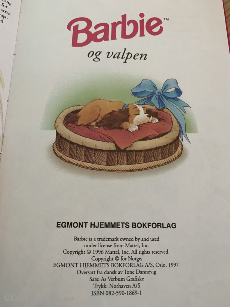 Barbie Bokklubben. Og Valpen. 1997. Fortelling