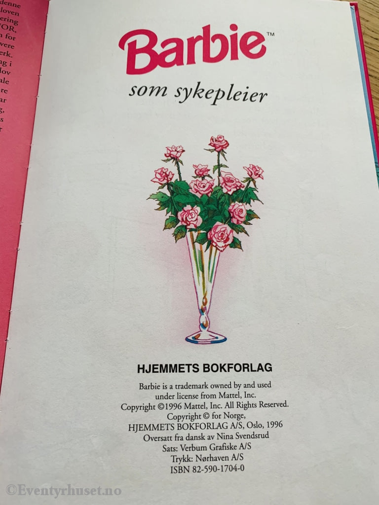 Barbie Bokklubben. Som Sykepleier. Fortelling