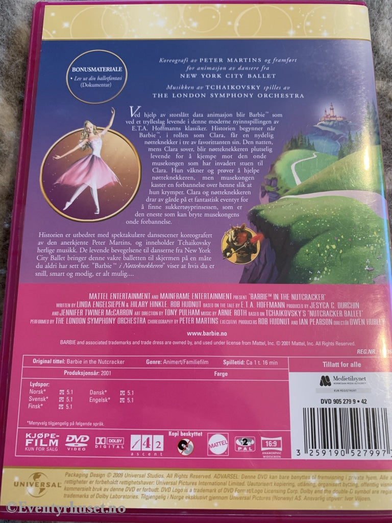 Barbie I Nøtteknekkeren. 2001. Dvd. Dvd