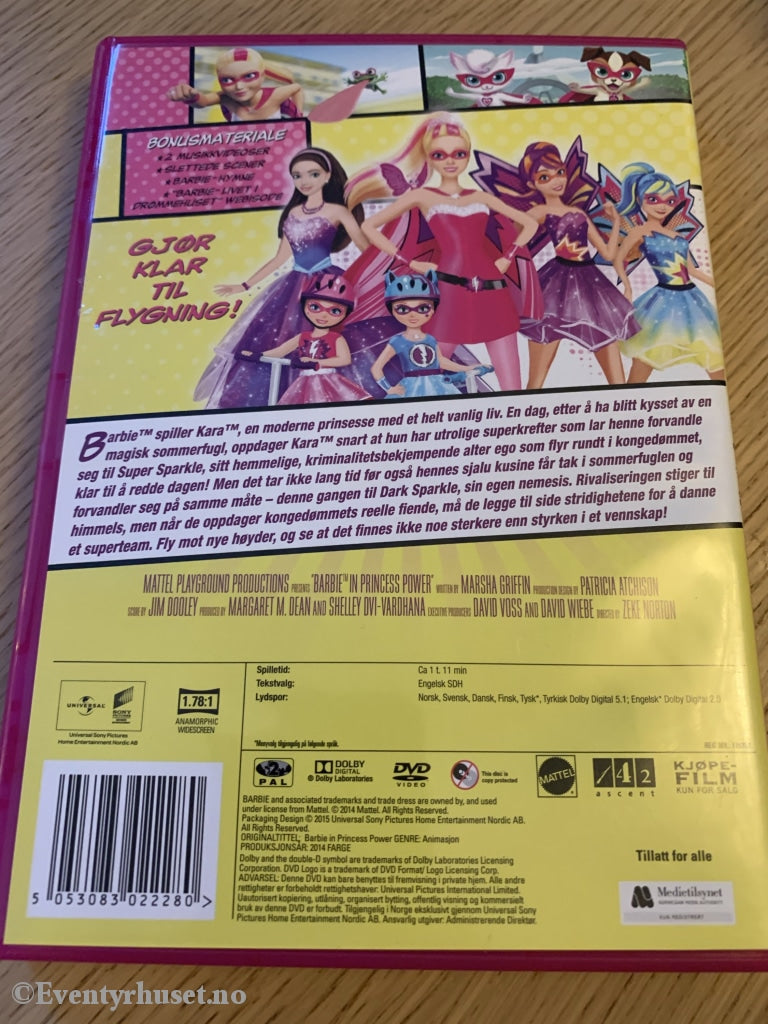 Barbie I Superprinsessen. Dvd. Dvd