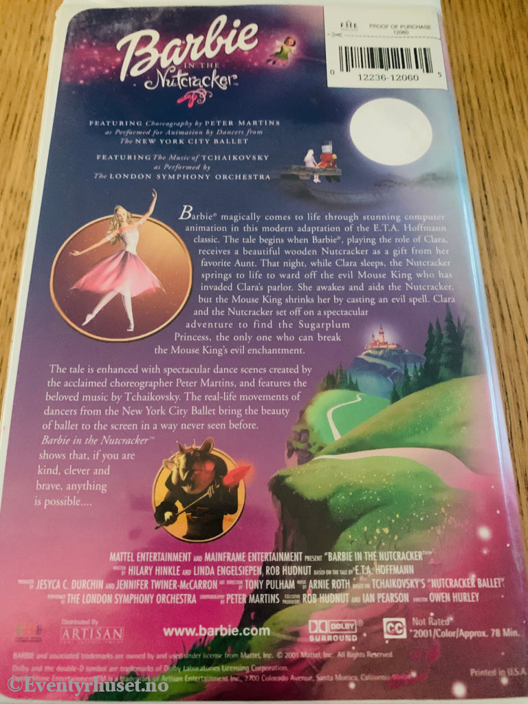 Barbie in the Nutcracker (2001). VHS Big Box.