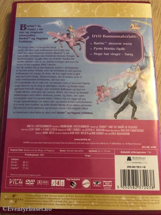 Barbie. 2005. Pegasus Trolldom. Dvd. Dvd
