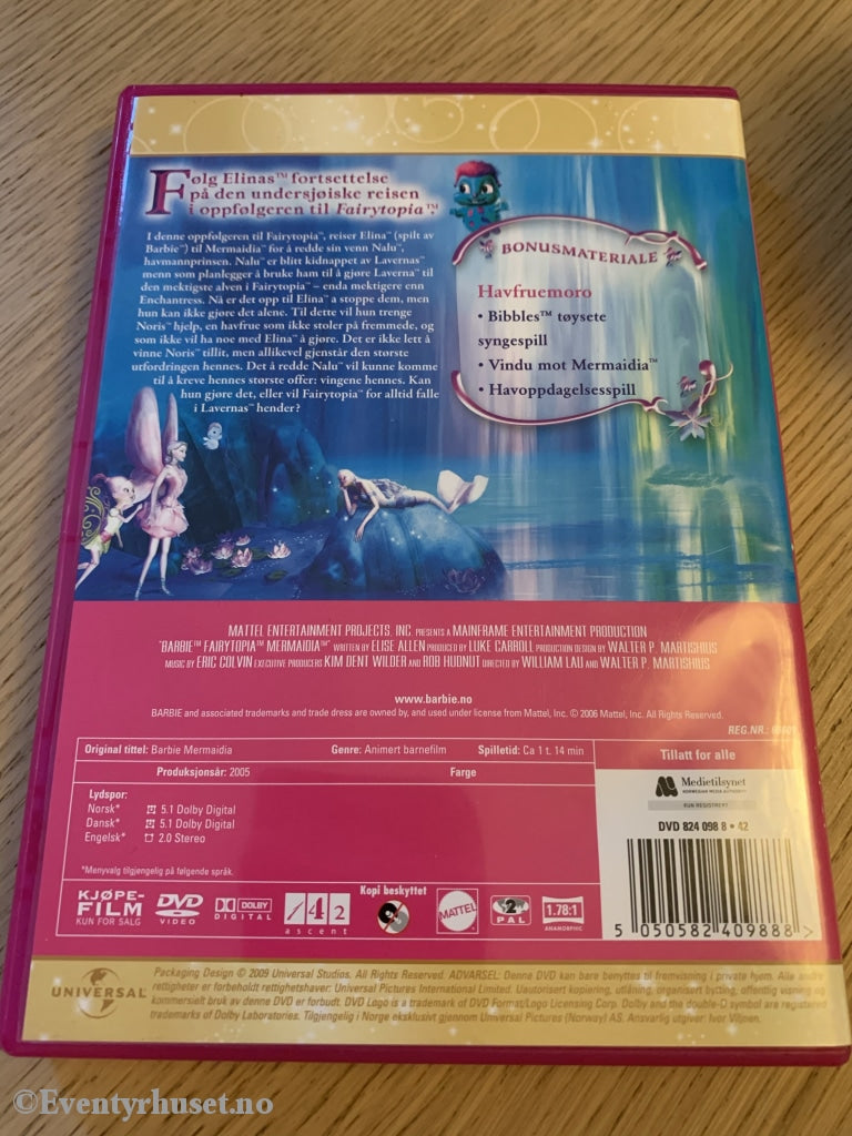 Barbie Klassiker 07. 2005. Mermaidia. Dvd. Dvd