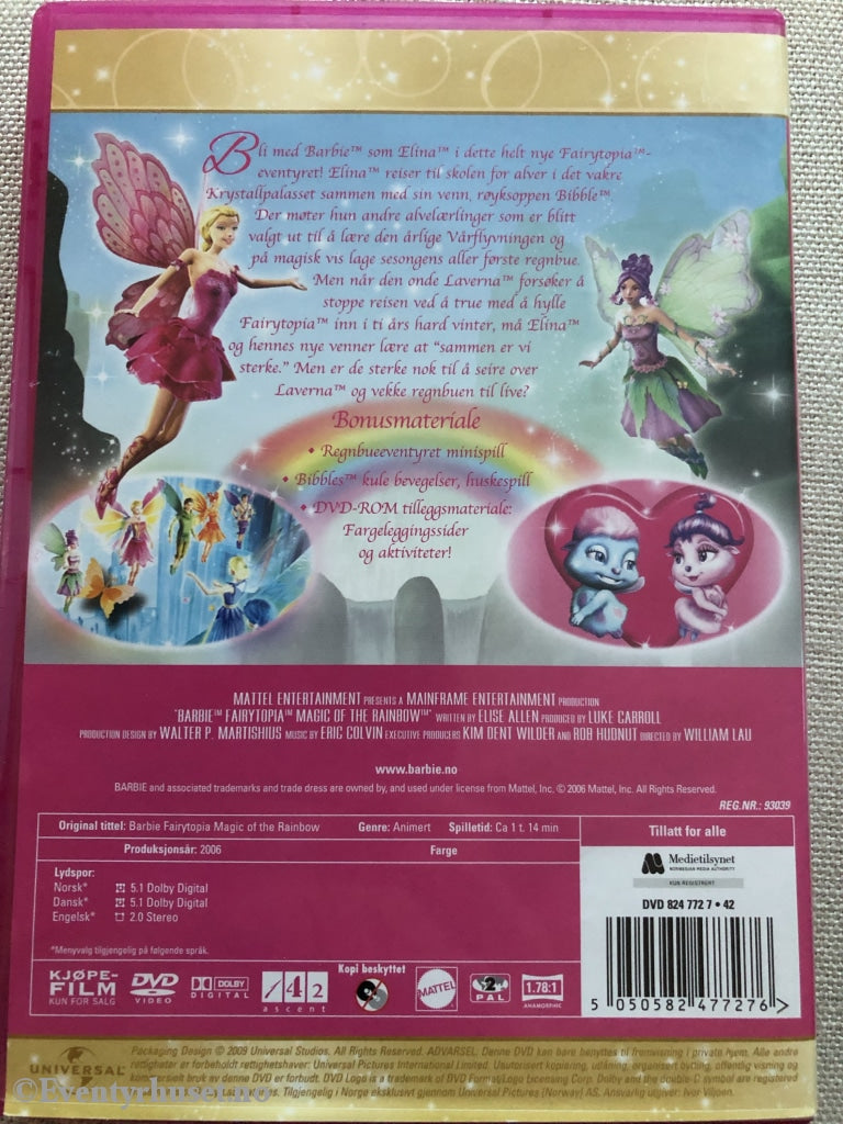 Barbie. 2006. Regnbuens Magi. Dvd. Dvd