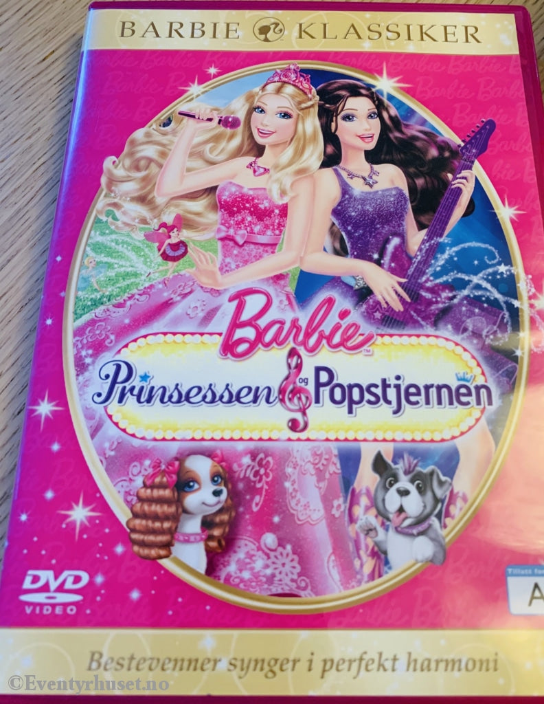 Barbie Klassiker 20. 2012. Prinsessen Og Popstjernen. Dvd. Dvd