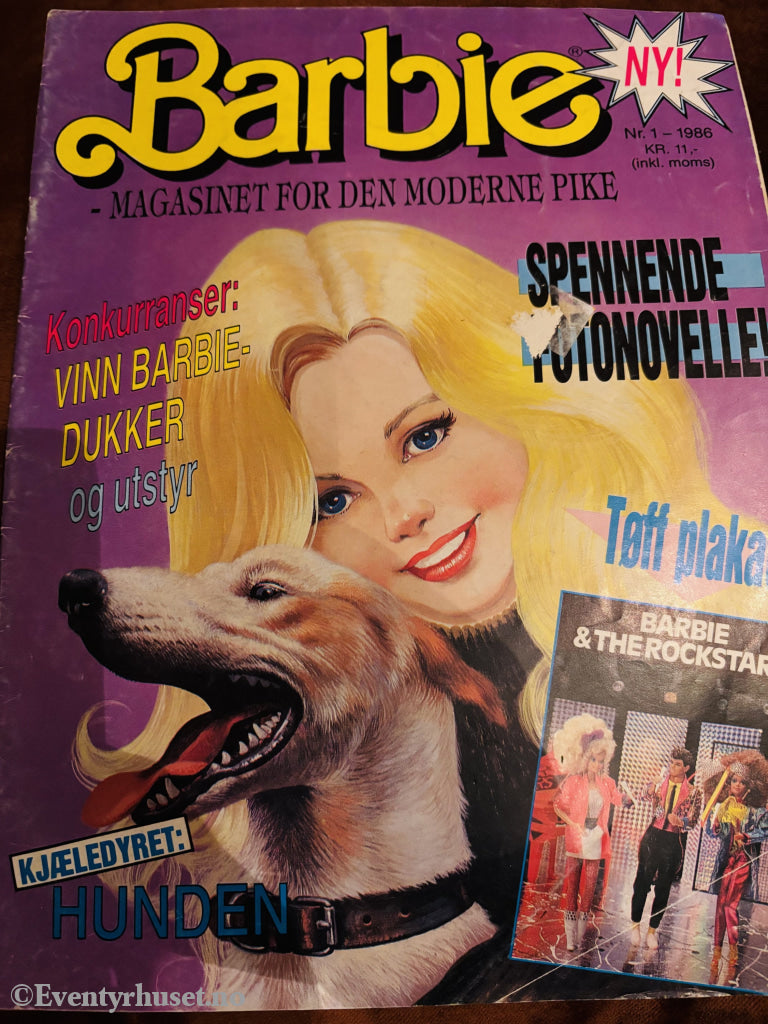 Barbie Nr. 1 - 1986. Tegneserieblad/album.