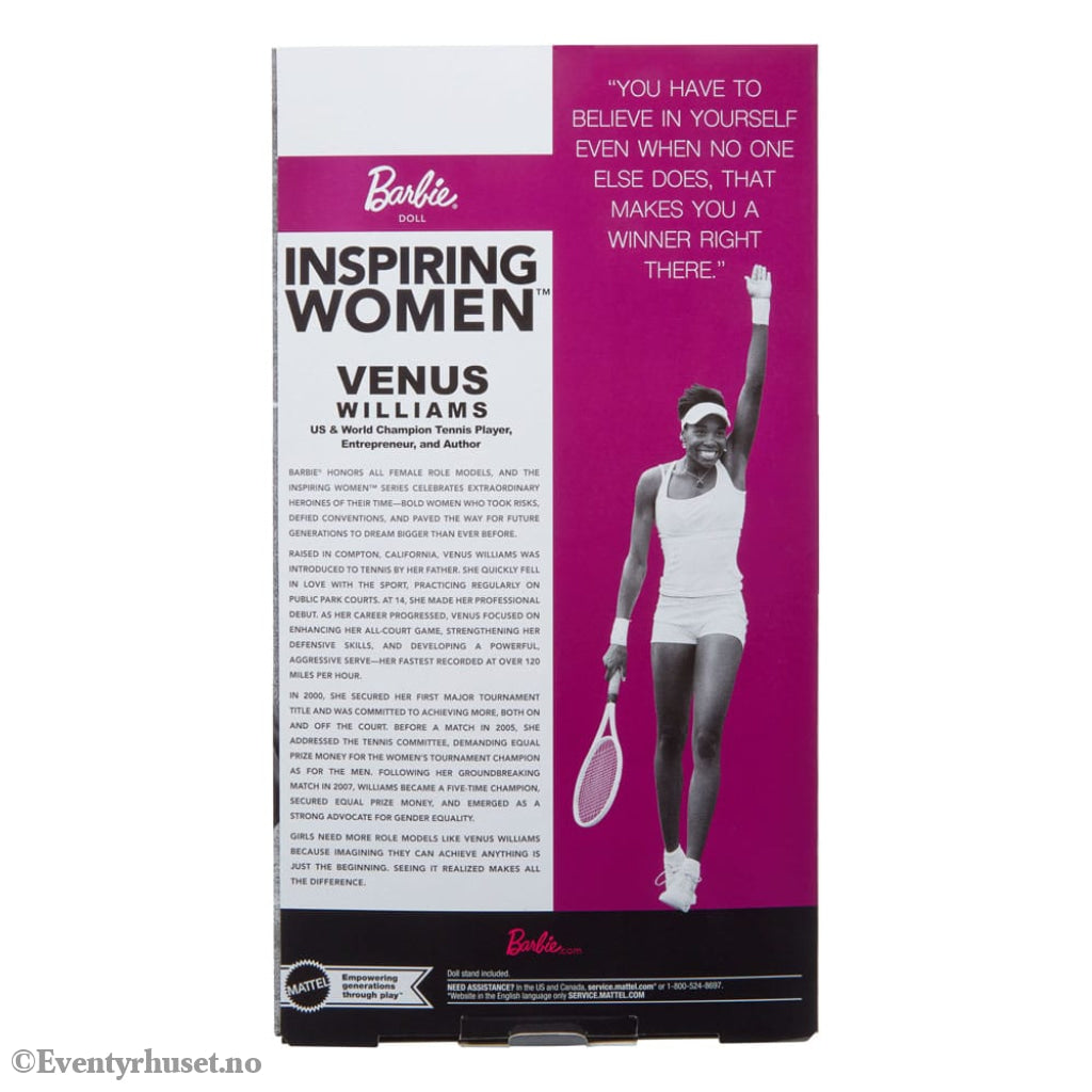 Barbie Signature Inspiring Women Doll Venus Williams Toys