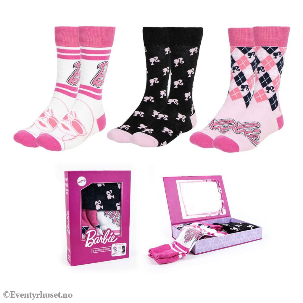 Barbie Socks 3-Pack 36-43 Fashion & Accessories