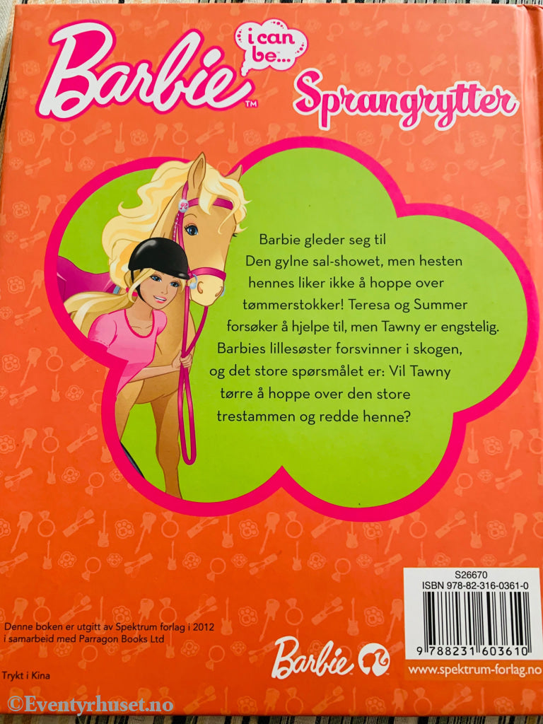 Barbie - Sprangrytter. Bok. Fortelling