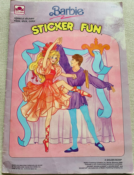 Barbie Sticker Fun. Klistremerkealbum (Brukt).